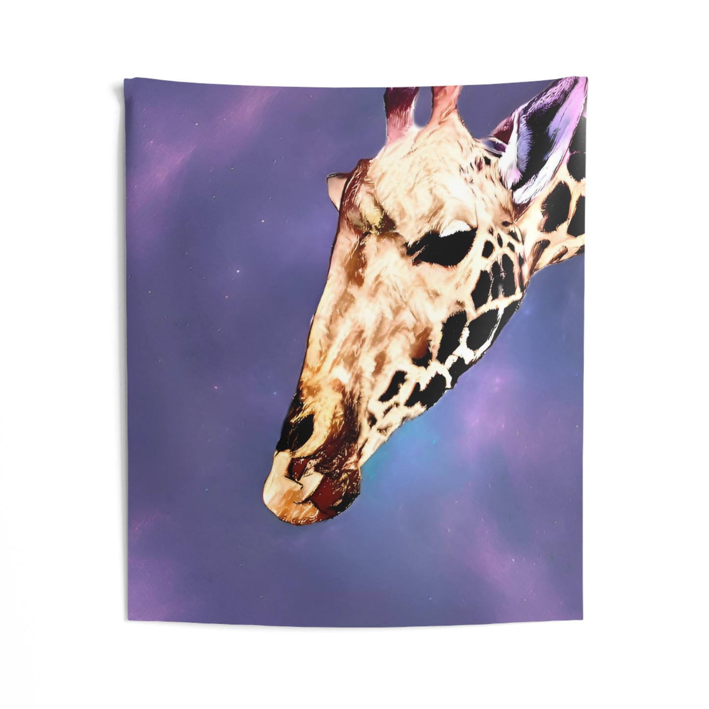Cosmic Giraffe Indoor Wall Tapestry | Unique Home Décor for Animal Lovers