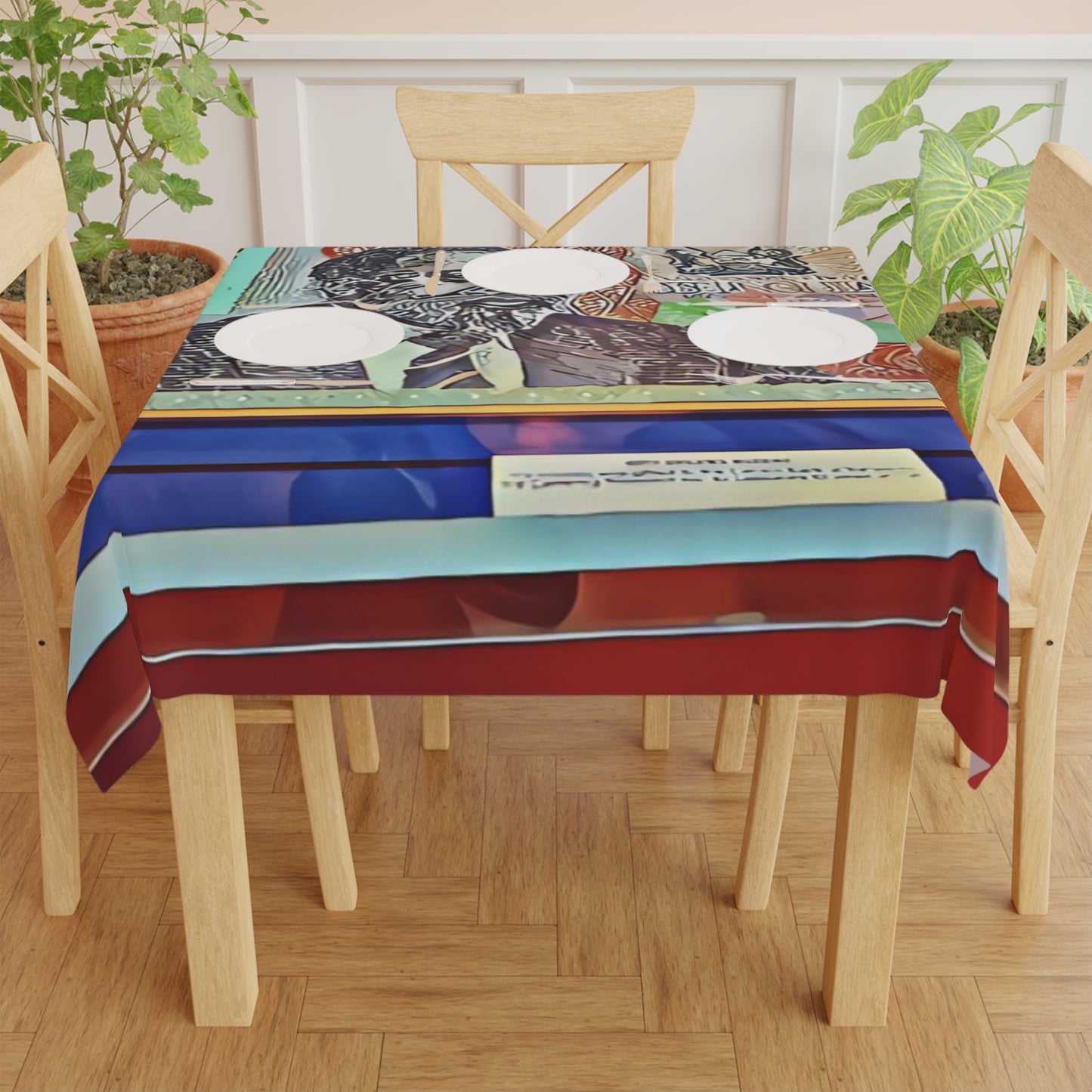 Tablecloth Print - International Currency Design