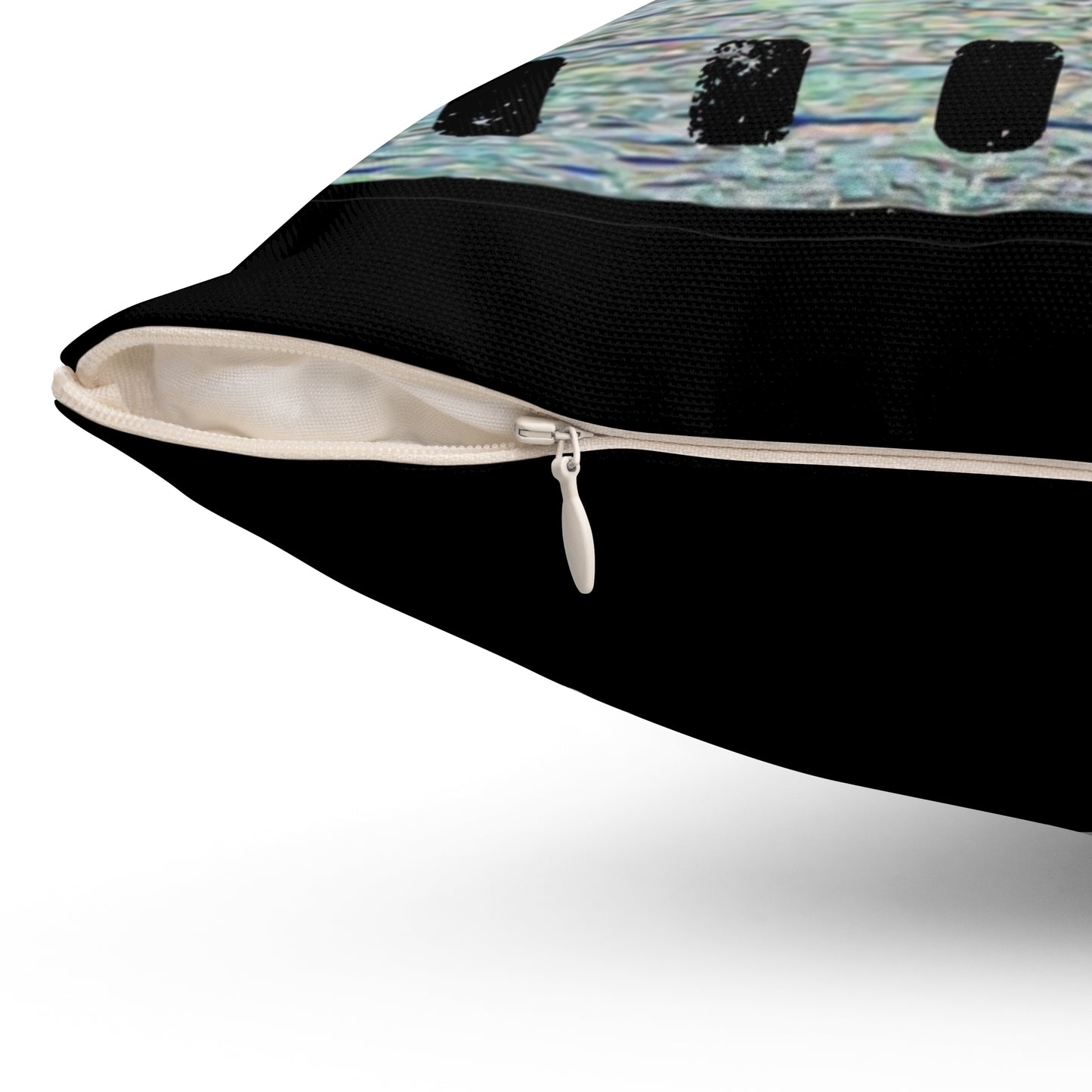 Retro Polyester Spun Square Pillow