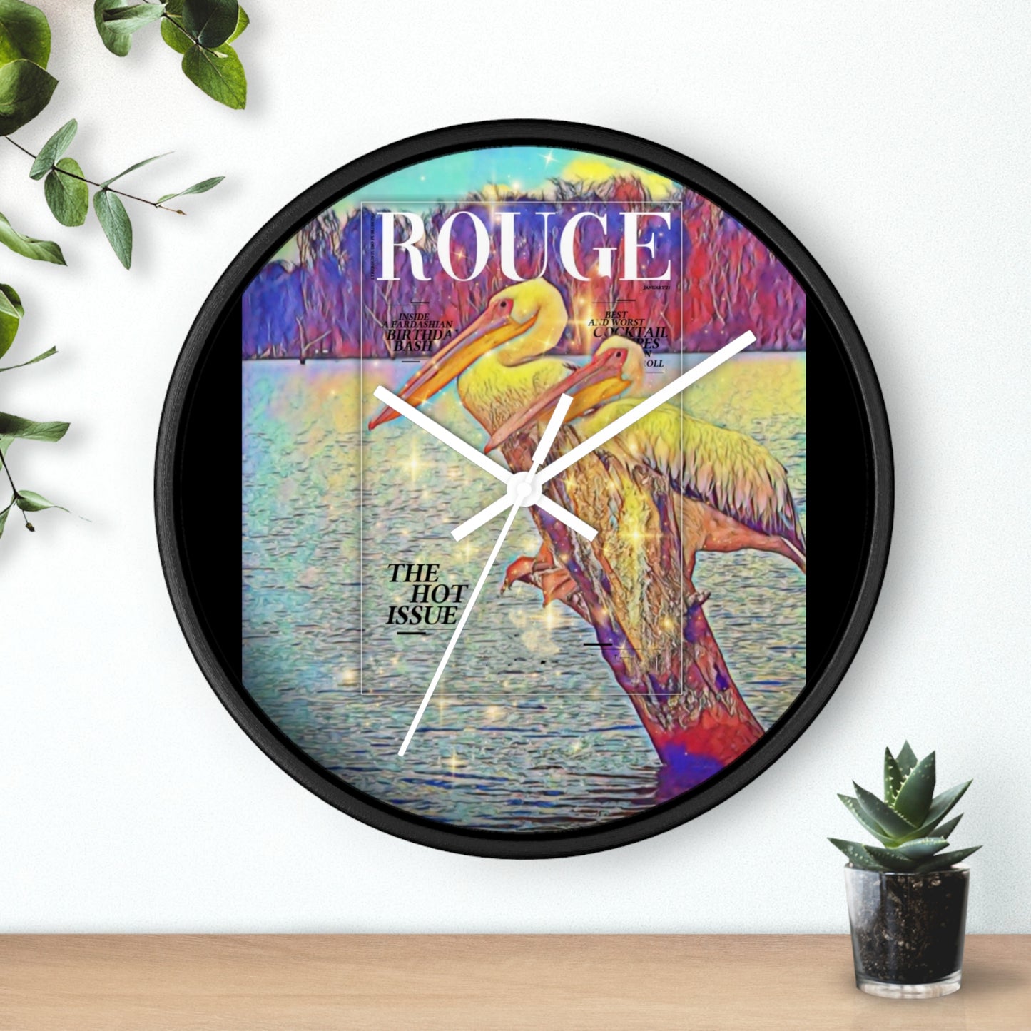 Retro Wildlife Wall Clock