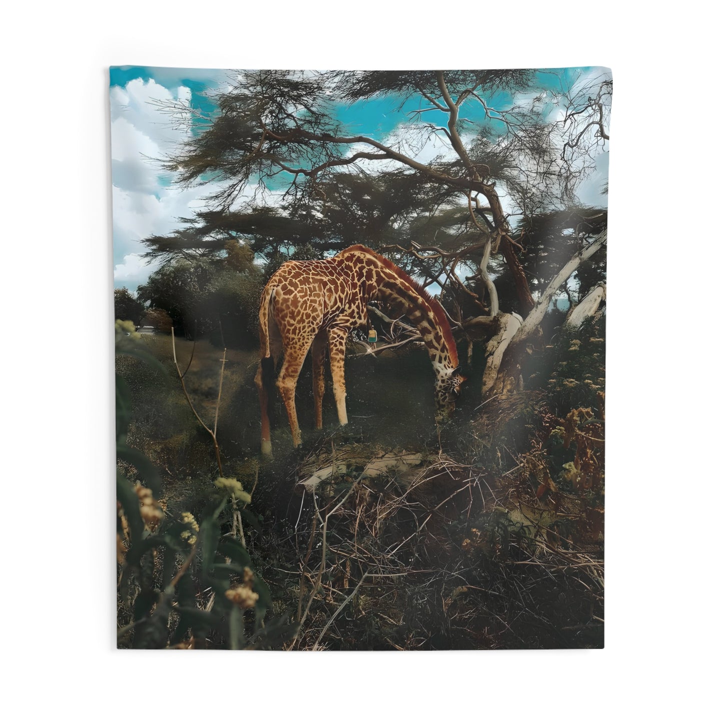 Nature-Inspired Giraffe Wall Tapestry - Perfect for Animal Lovers & Home Decor