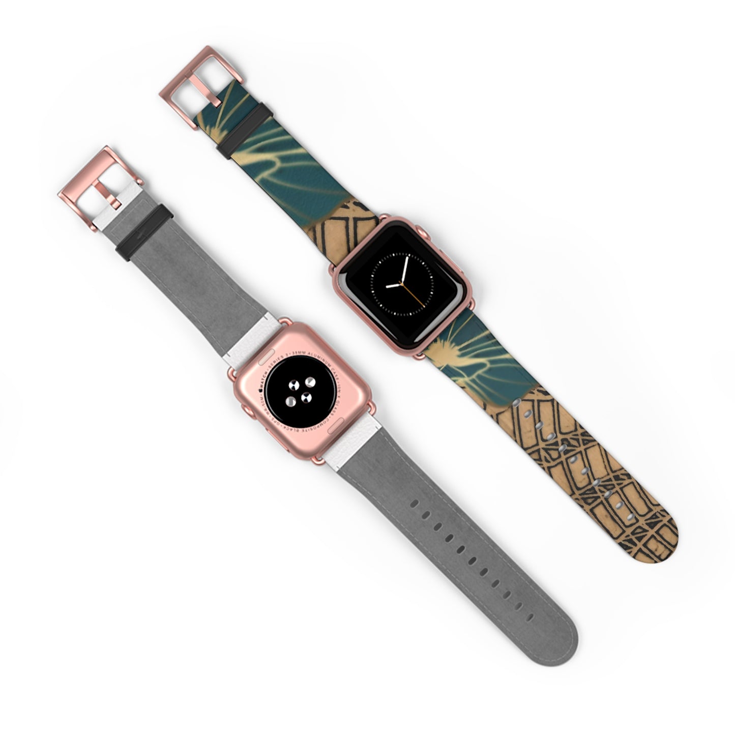 Green Leaf Watch Band — Architectural & Botanical Print Replacement Strap