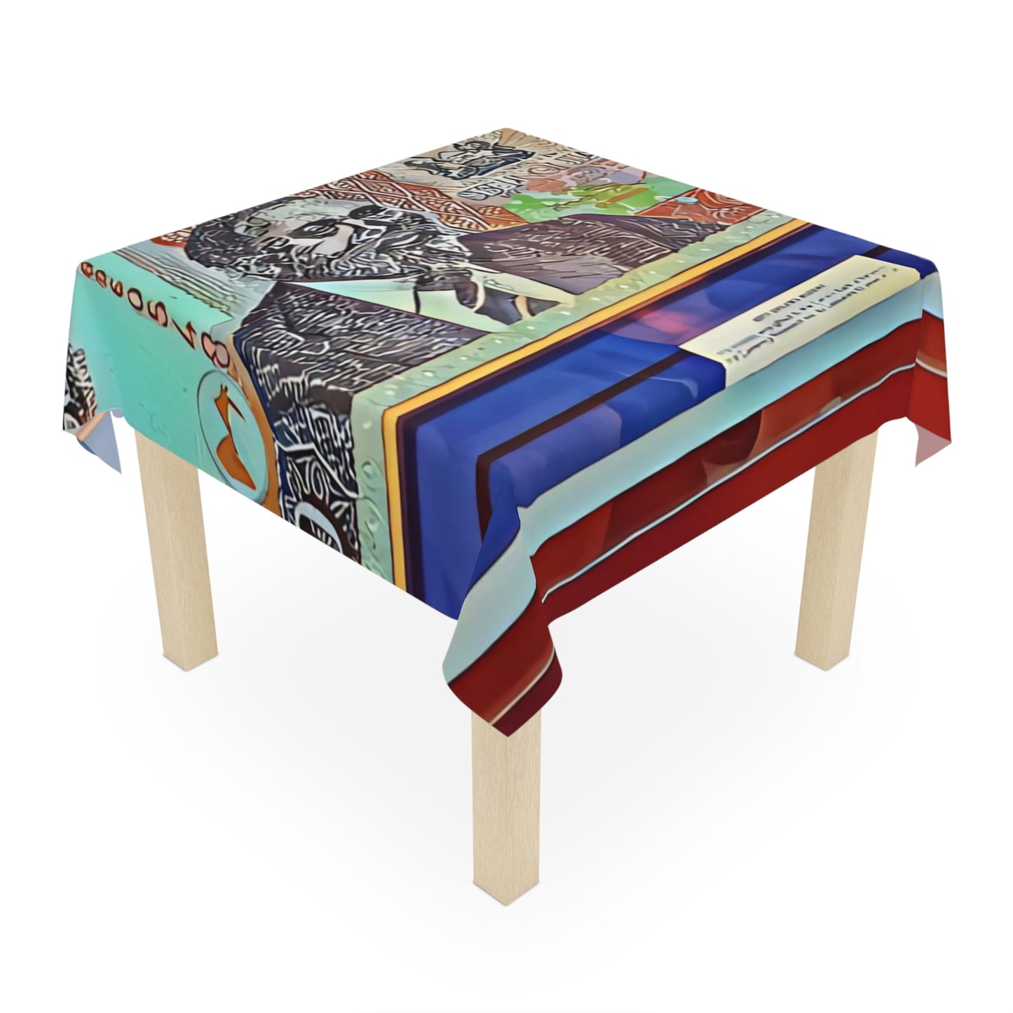 Tablecloth Print - International Currency Design