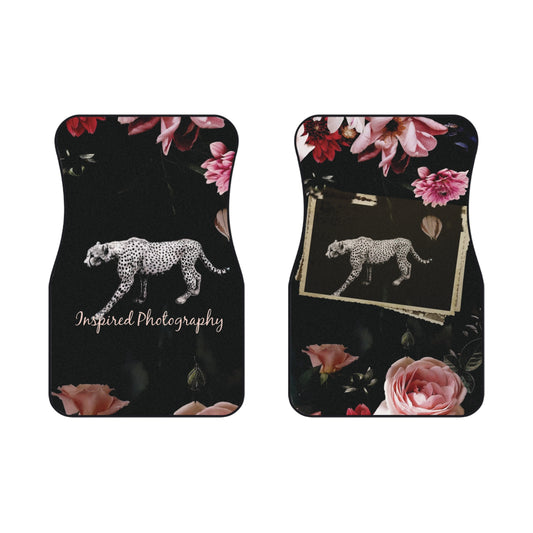 Floral Leopard Car Mats (2x Front) — Inspired Photography Front Floor Mats