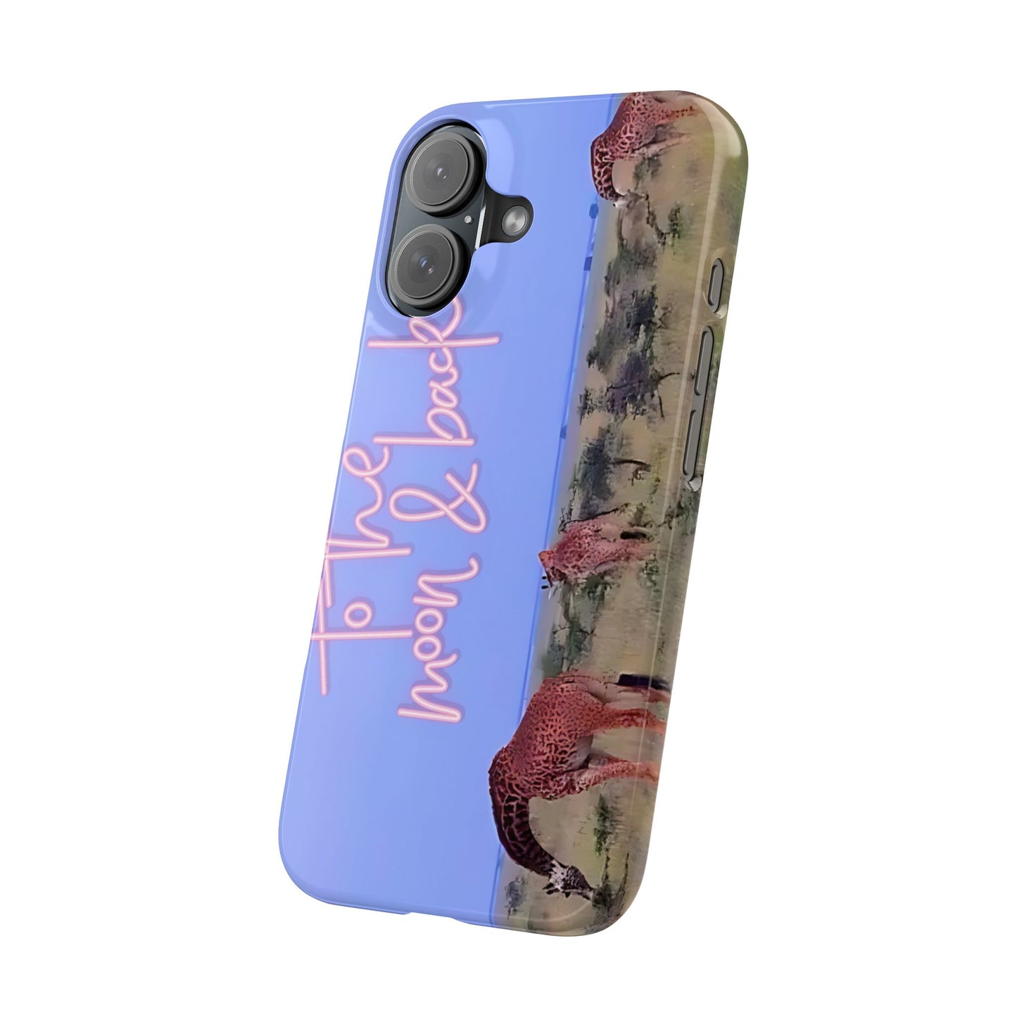 Safari Lovers Phone Case — 'To the Moon & Back' Giraffe Slim Case