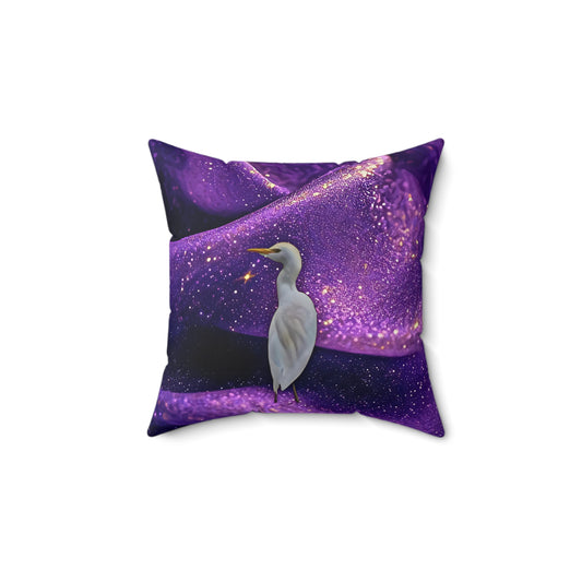 Little Birdie Spun Polyester Square Pillow