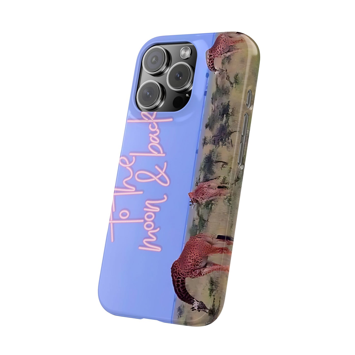 Safari Lovers Phone Case — 'To the Moon & Back' Giraffe Slim Case