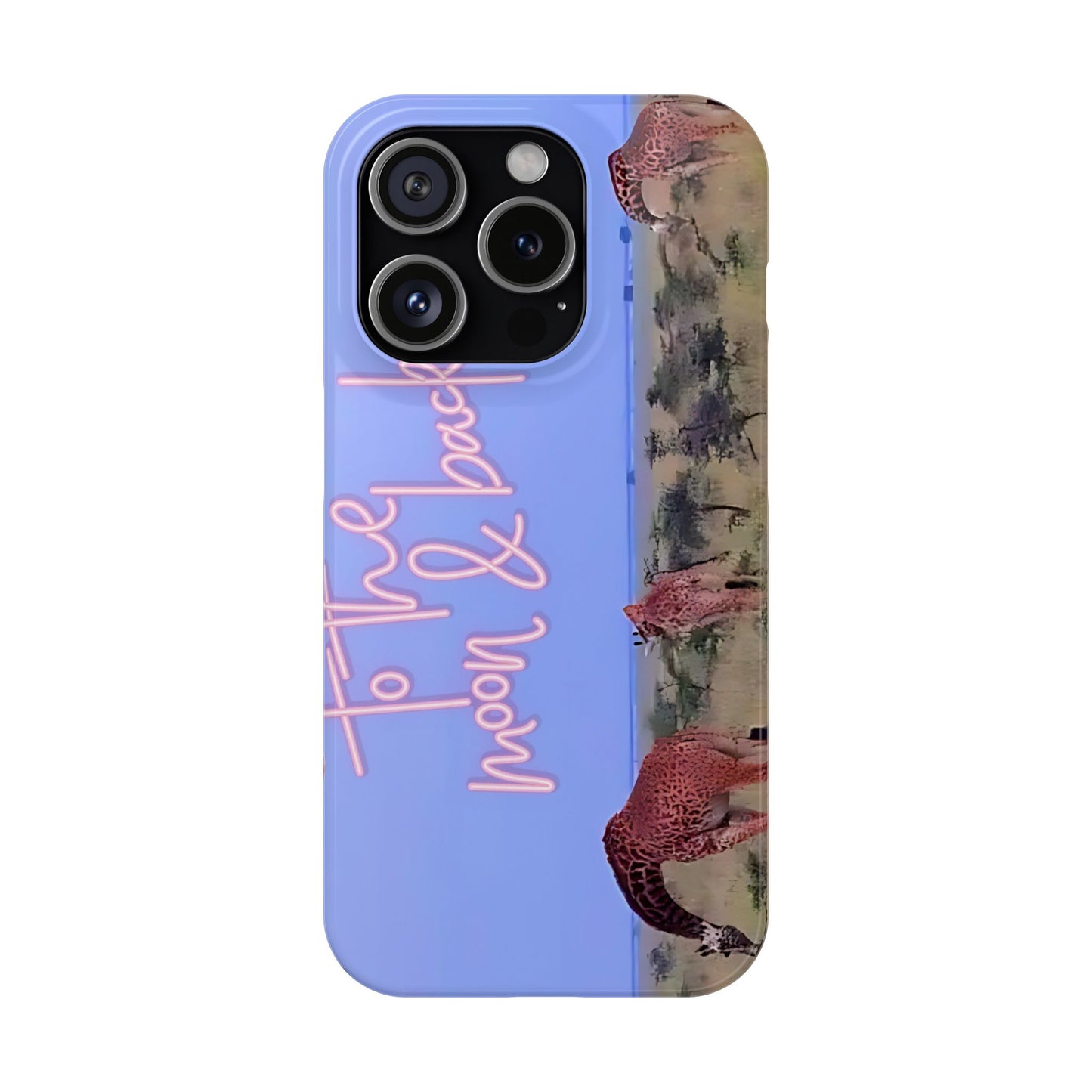 Safari Lovers Phone Case — 'To the Moon & Back' Giraffe Slim Case
