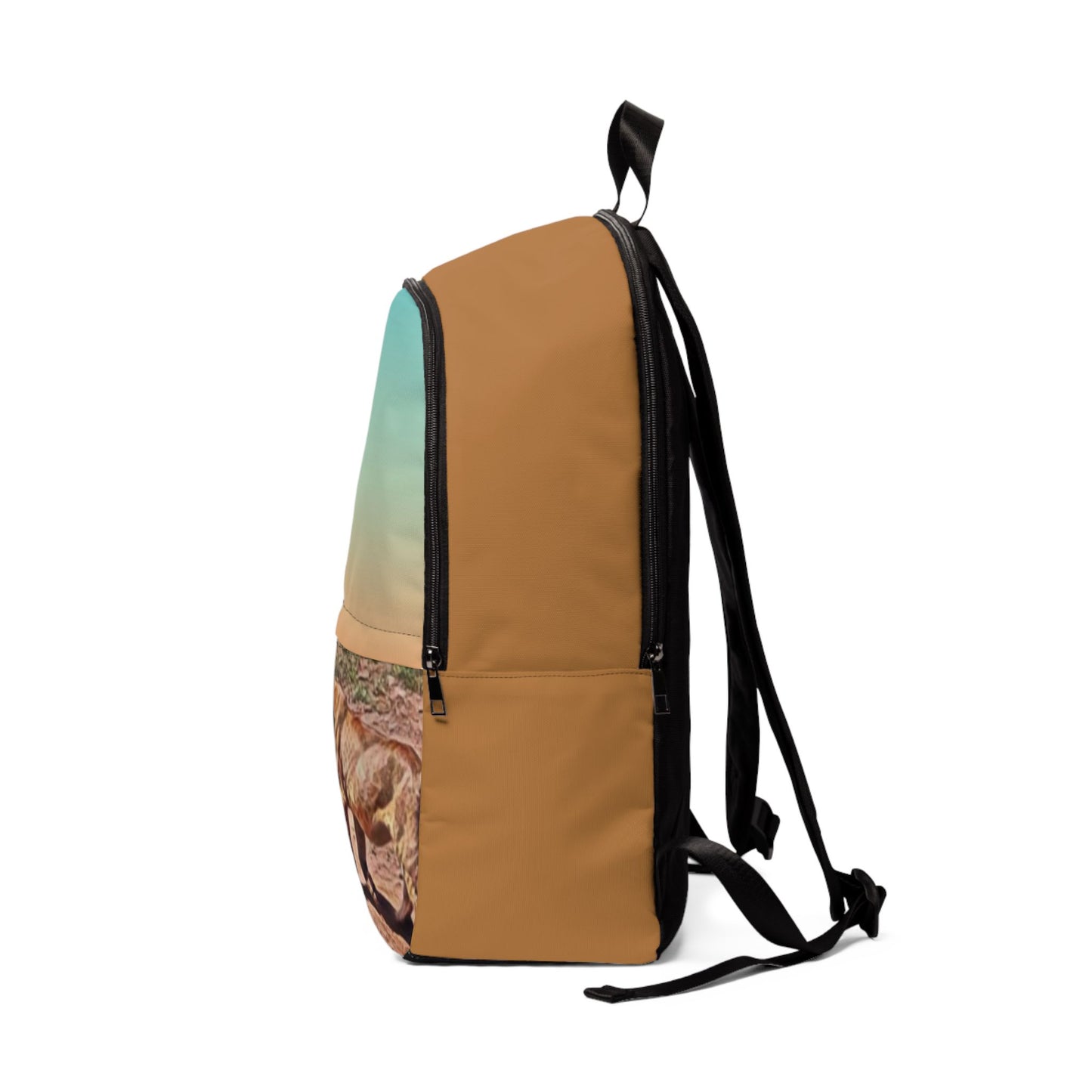 Safari Spirit Fabric Backpack - Trendy Safari-Inspired Design