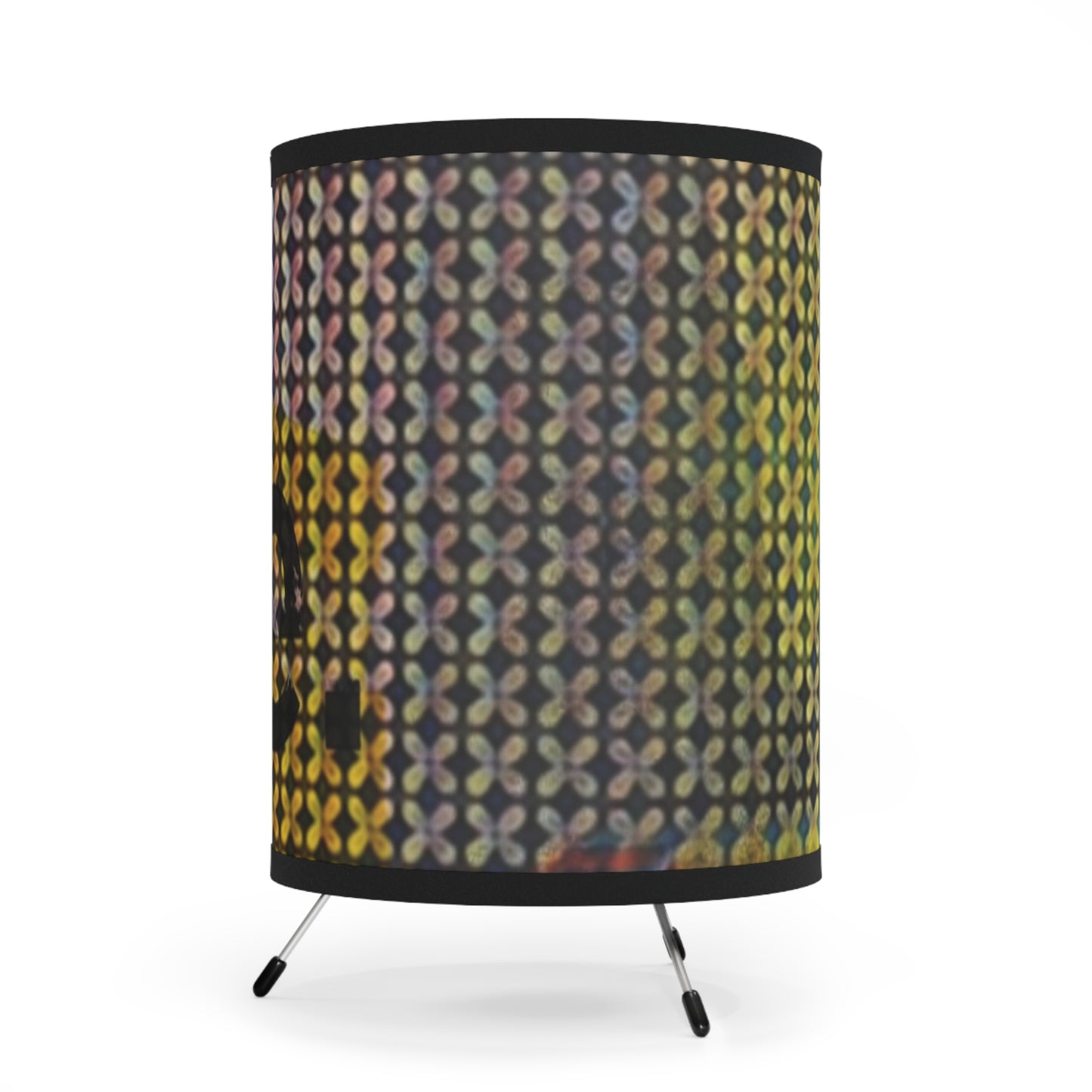 Modern Tripod Lamp with Artistic High-Res Shade - Vibrant Home Decor