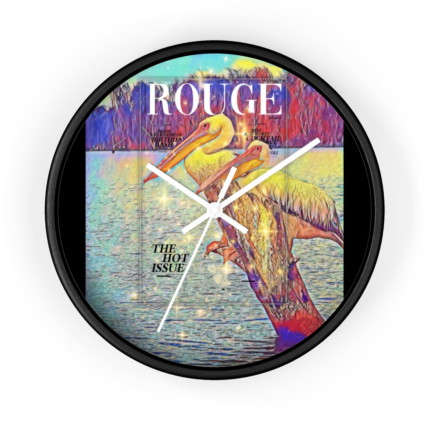 Retro Wildlife Wall Clock
