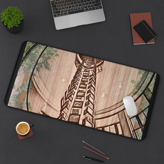 Elegant Decorative Mat with Floral Design