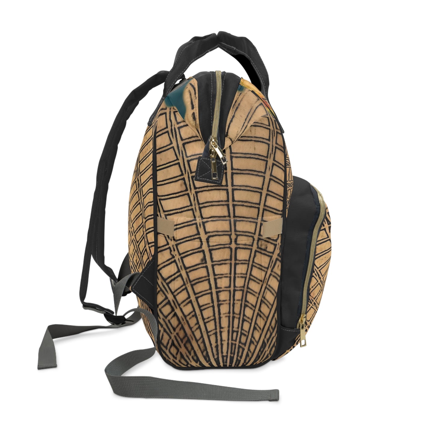 Boho Geometric Diaper Backpack — Multifunctional Baby Travel Bag