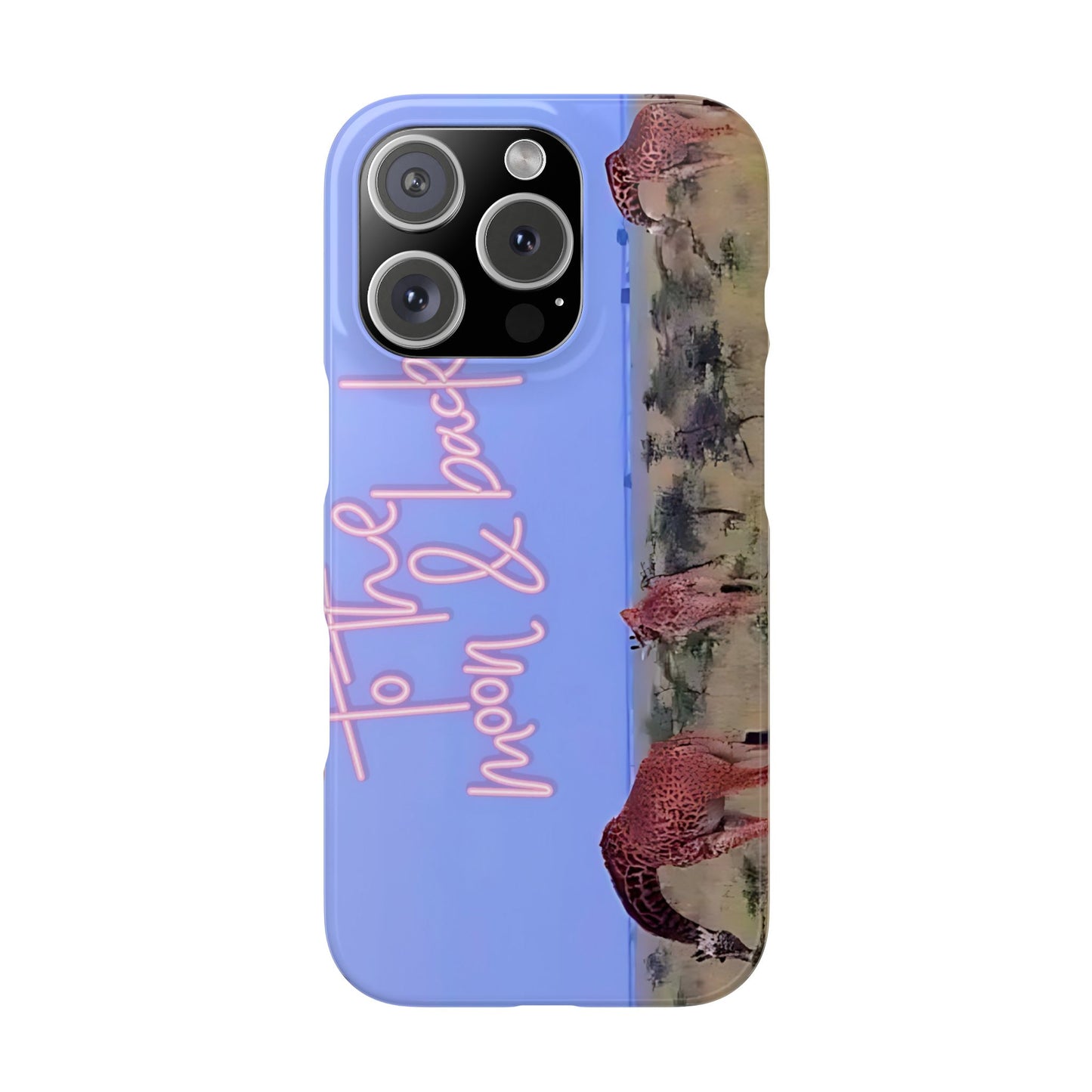 Safari Lovers Phone Case — 'To the Moon & Back' Giraffe Slim Case