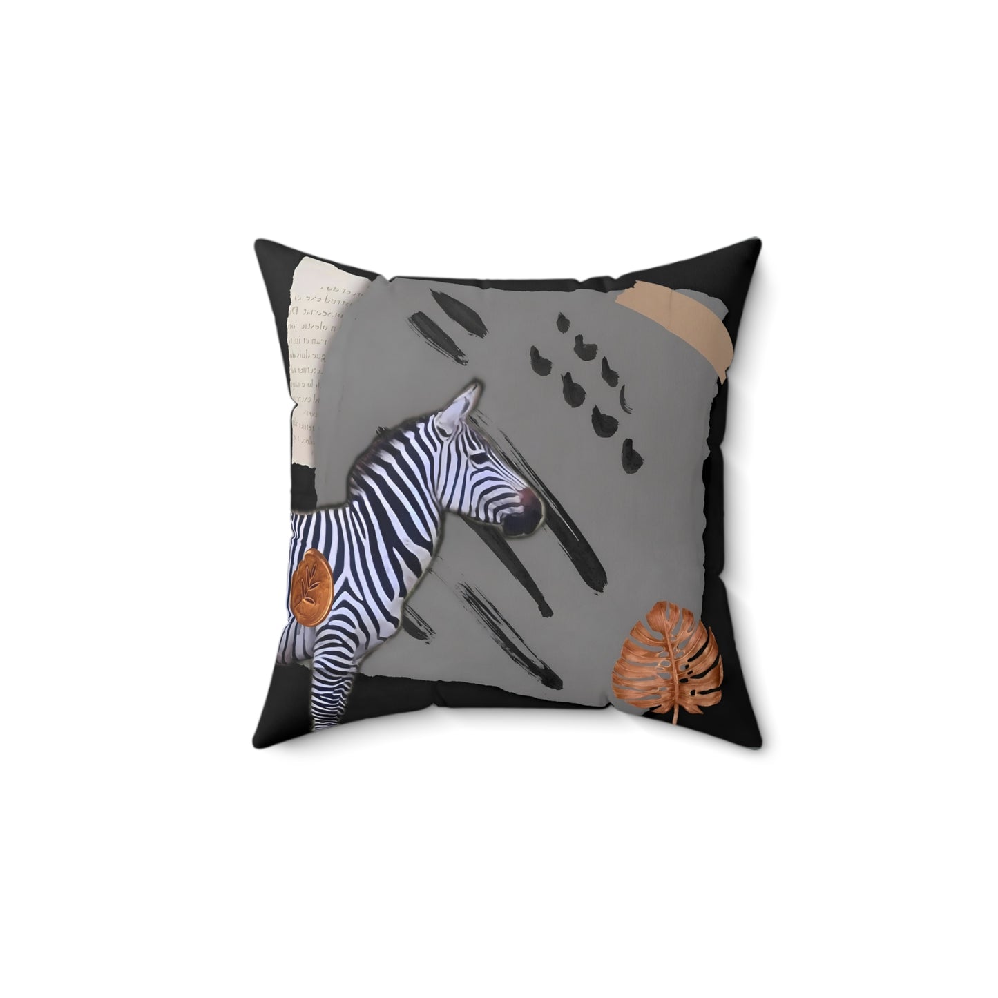 Elegant Zebra Print Pillow - Modern Home Decor Accent