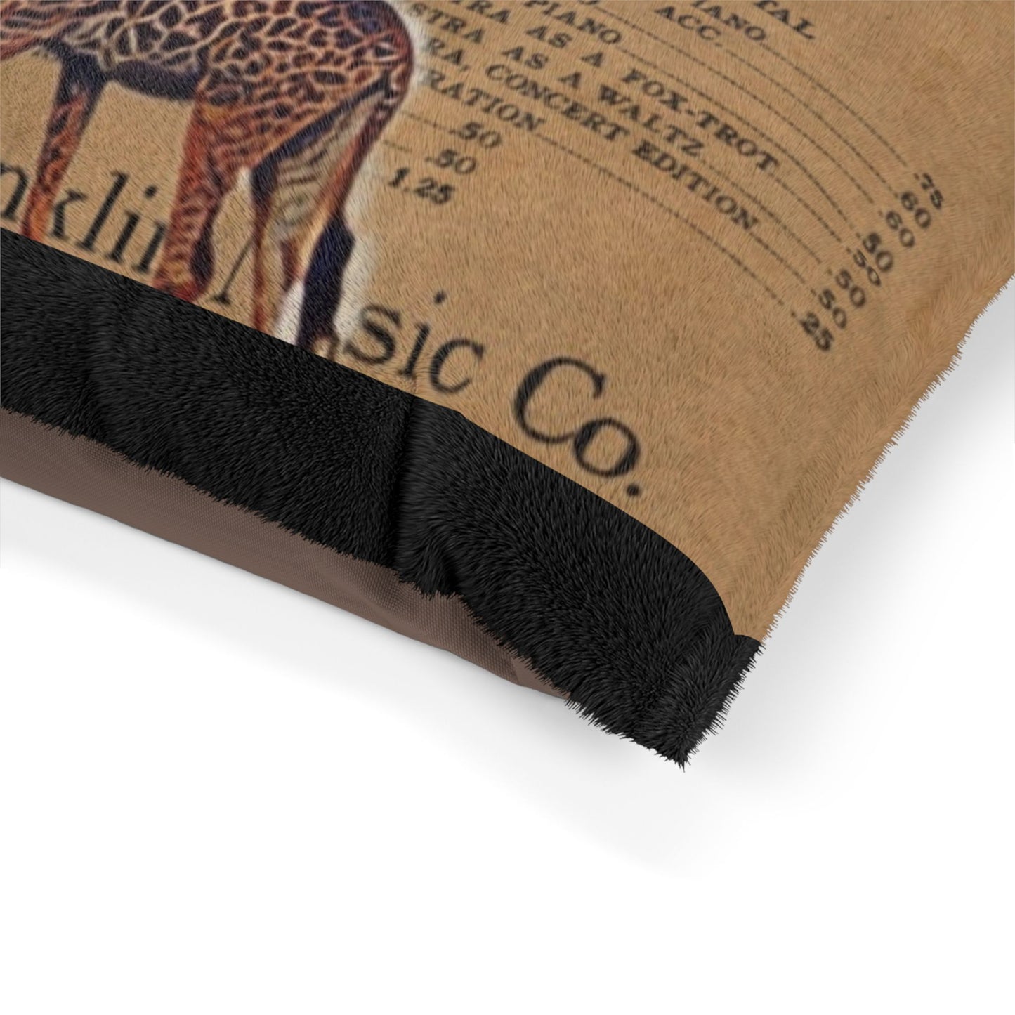 Vintage Giraffe Pet Bed - Cozy, Musical Design for Pets