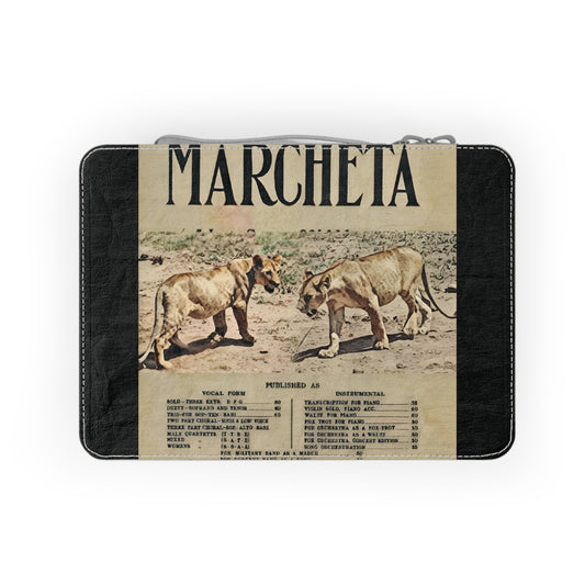 Vintage-Style Paper Lunch Bag with Marcheta Design