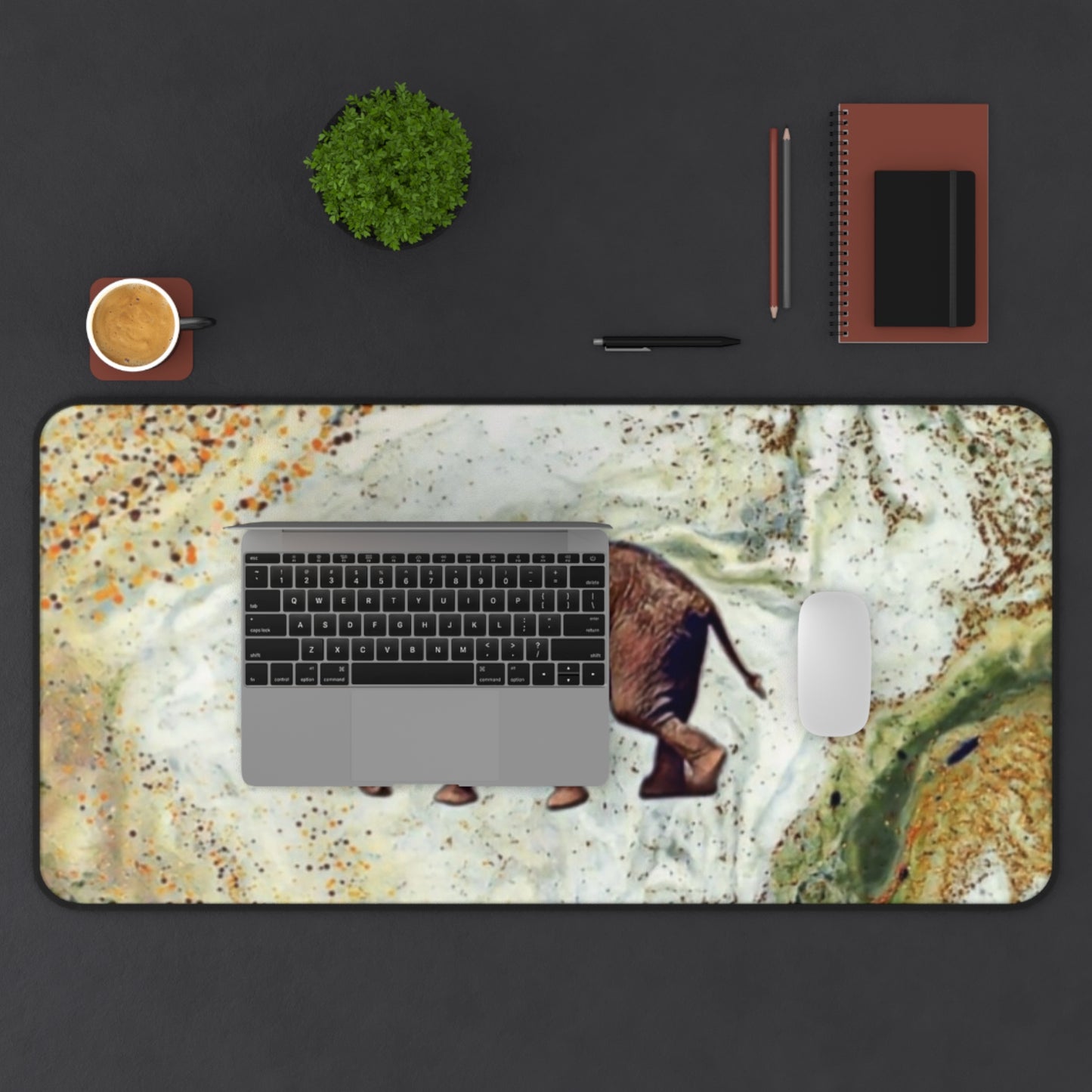 Stylish Office Accessory for Animal Lovers - Elephant Design Desk Mat