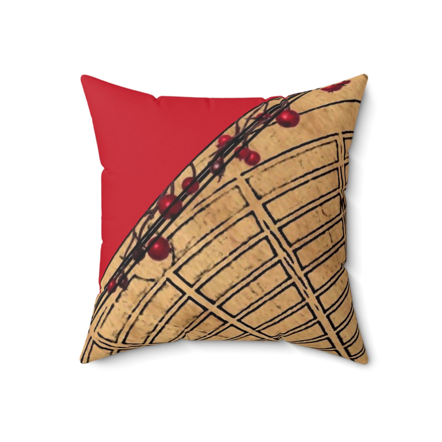 Cozy Floral Patterned Square Pillow - Perfect for Home Decor