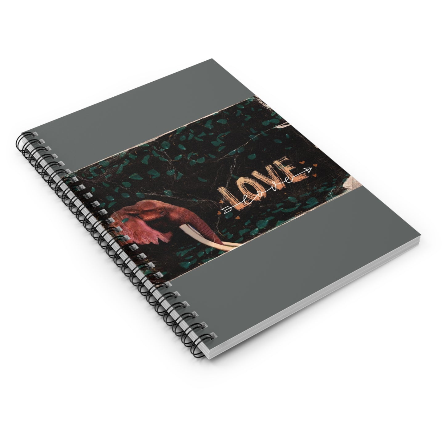 Ruled Lined Journal - Wildlife Inspired For Elephant Lovers