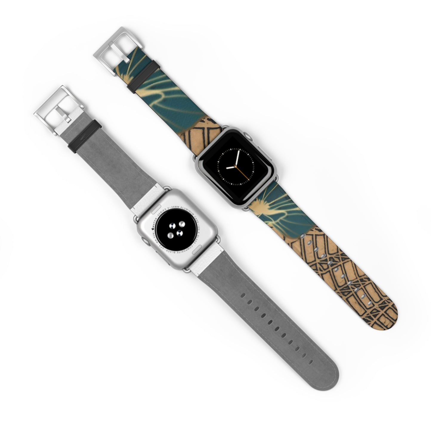 Green Leaf Watch Band — Architectural & Botanical Print Replacement Strap