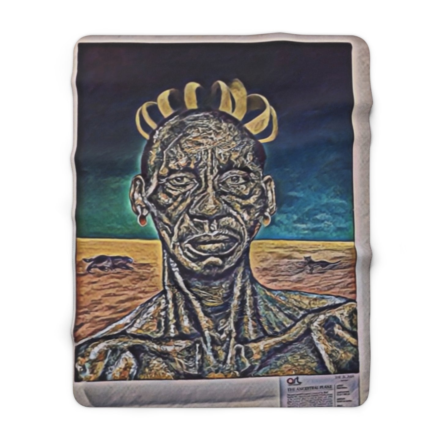 Unique Ethnic Design Home Decor - Sherpa Fleece Blanket