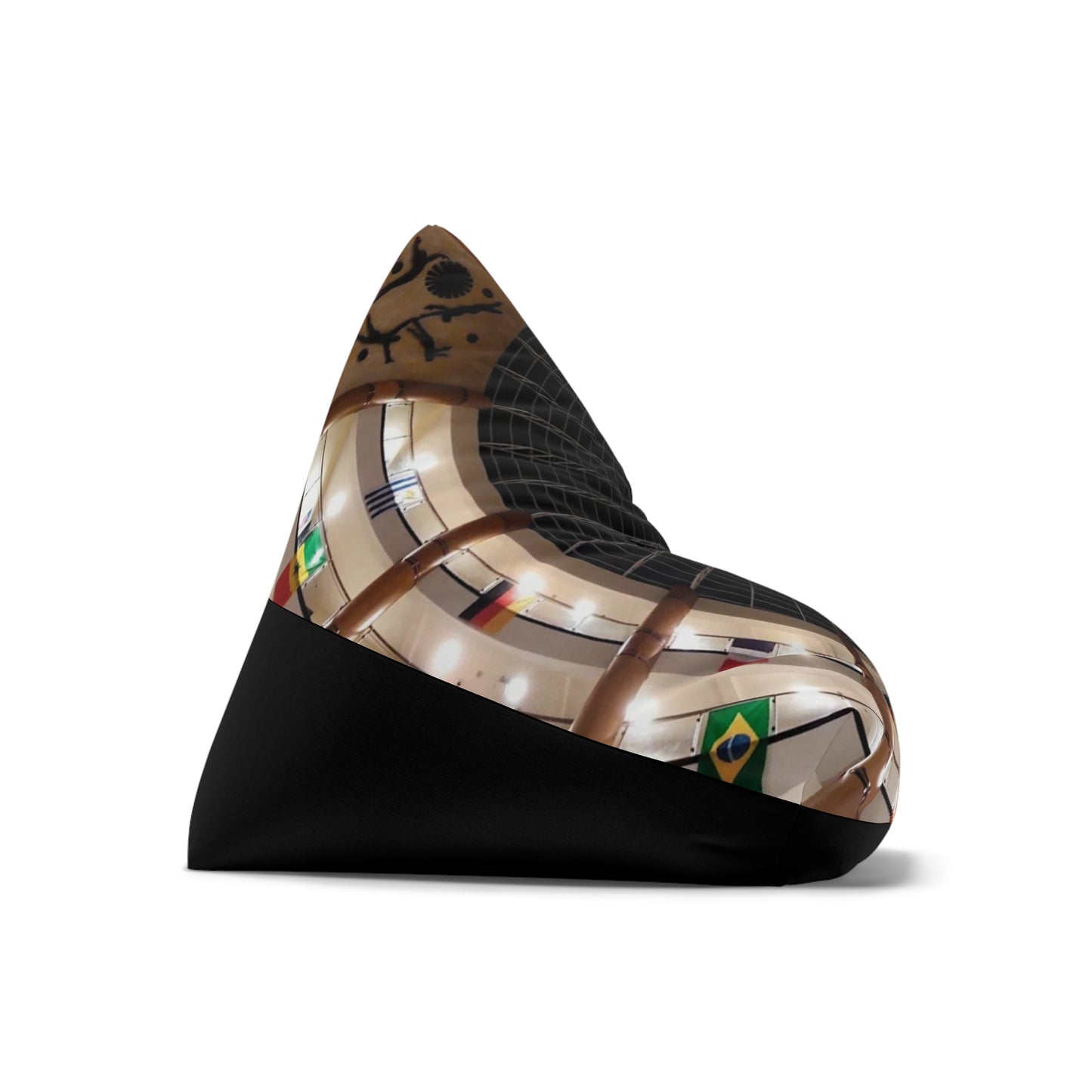 Futuristic Bean Bag Chair Cover – International Architectural Design Lounge Decor