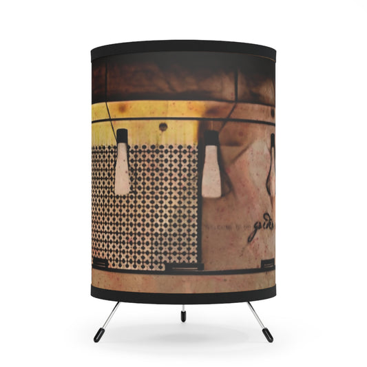 Ambiance Inspired Tripod Lamp with High-Res Printed Shade - Unique Lighting for Home Decor