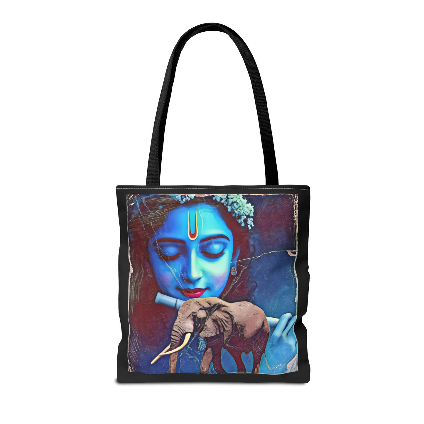 Elephant Tote Bag - Hindu Mixed Art Design for Eco-Friendly Style