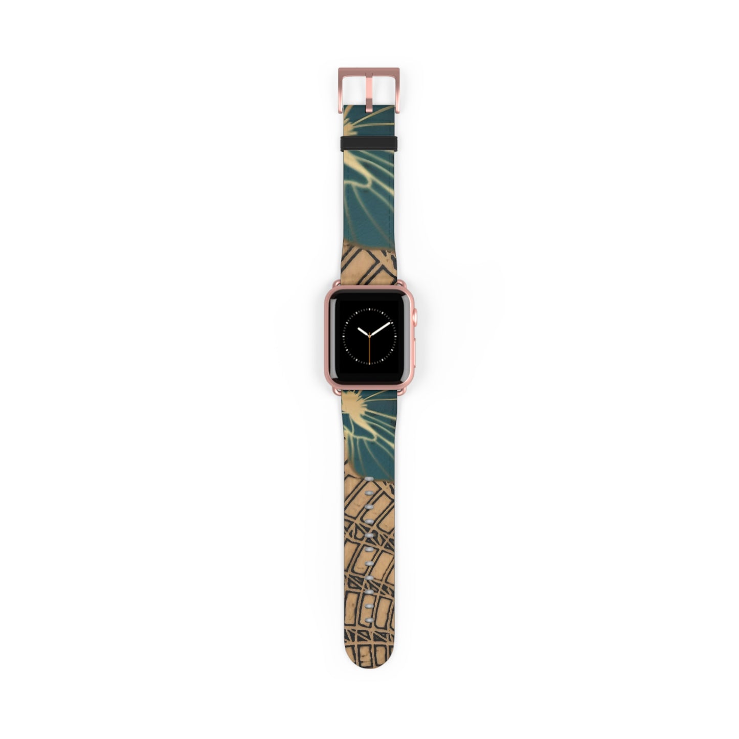 Green Leaf Watch Band — Architectural & Botanical Print Replacement Strap