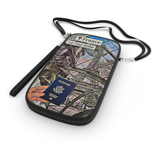 Dinner In Paris Convertible Passport Holder - Internationally Inspired Architectural Design