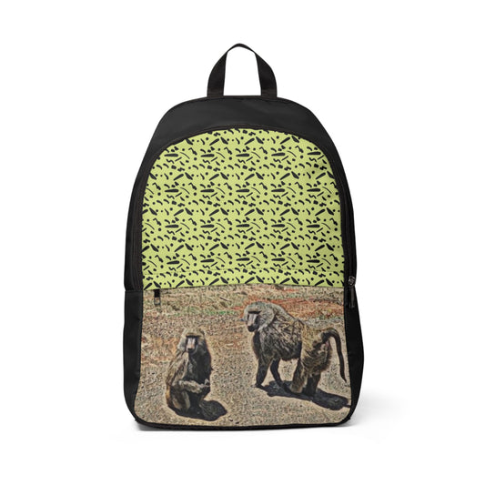Safari Spirit Unisex Fabric Backpack -Tropical Safari Unisex Fabric Backpack