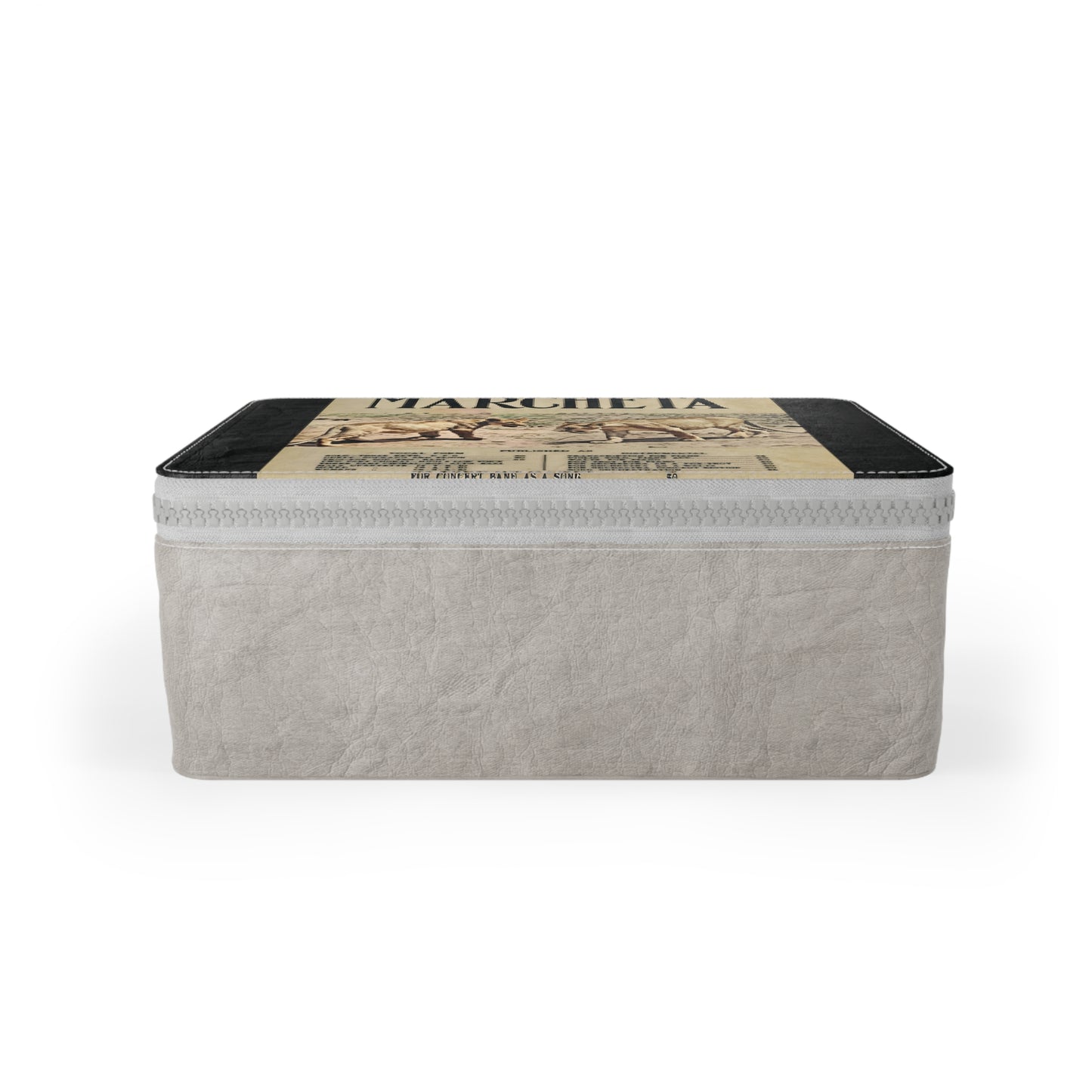 Vintage-Style Paper Lunch Bag with Marcheta Design
