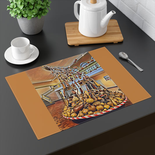 Bitterroot Rustic Gourd Museum Artifact Cotton Placemat