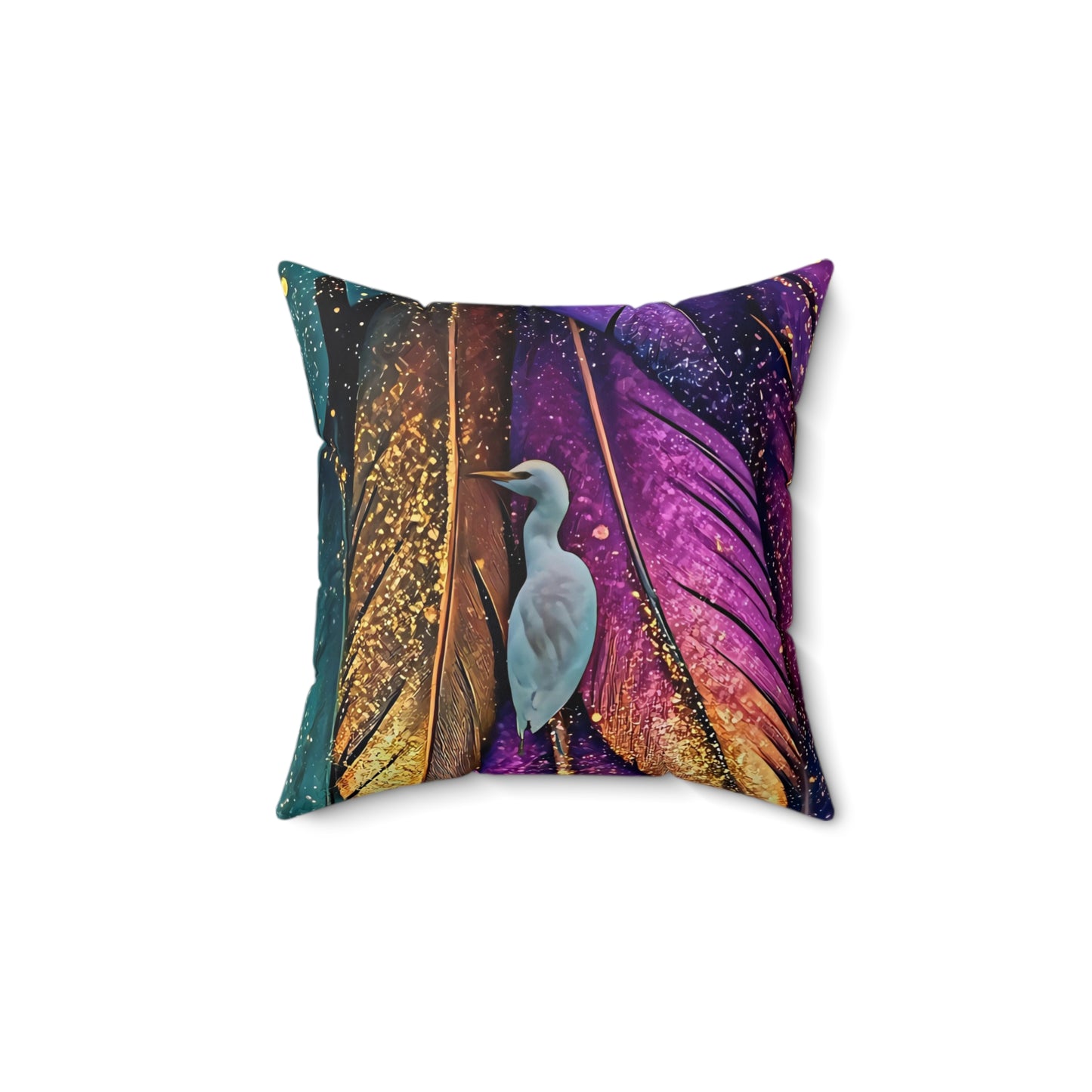 Little Birdie Spun Polyester Square Pillow