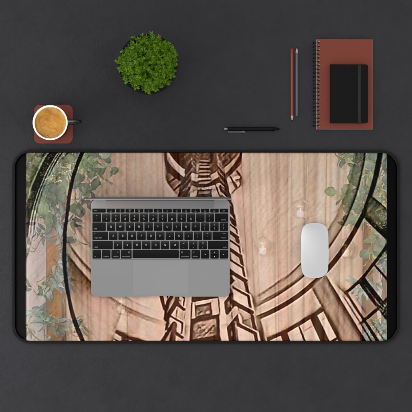 Elegant Decorative Mat with Floral Design