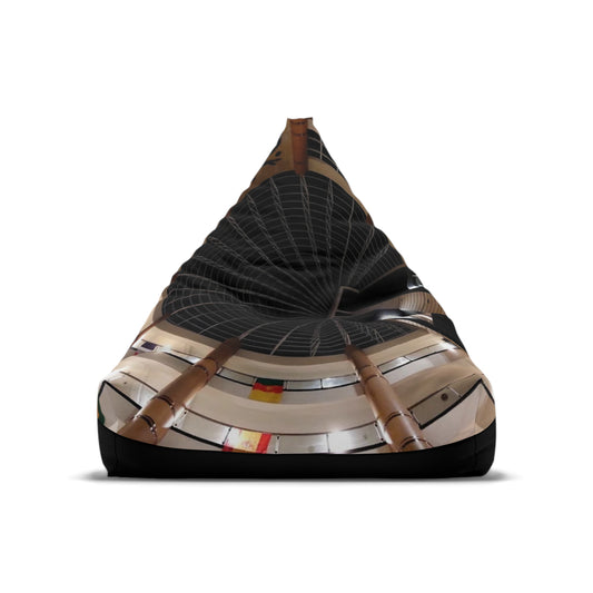 Futuristic Bean Bag Chair Cover – International Architectural Design Lounge Decor