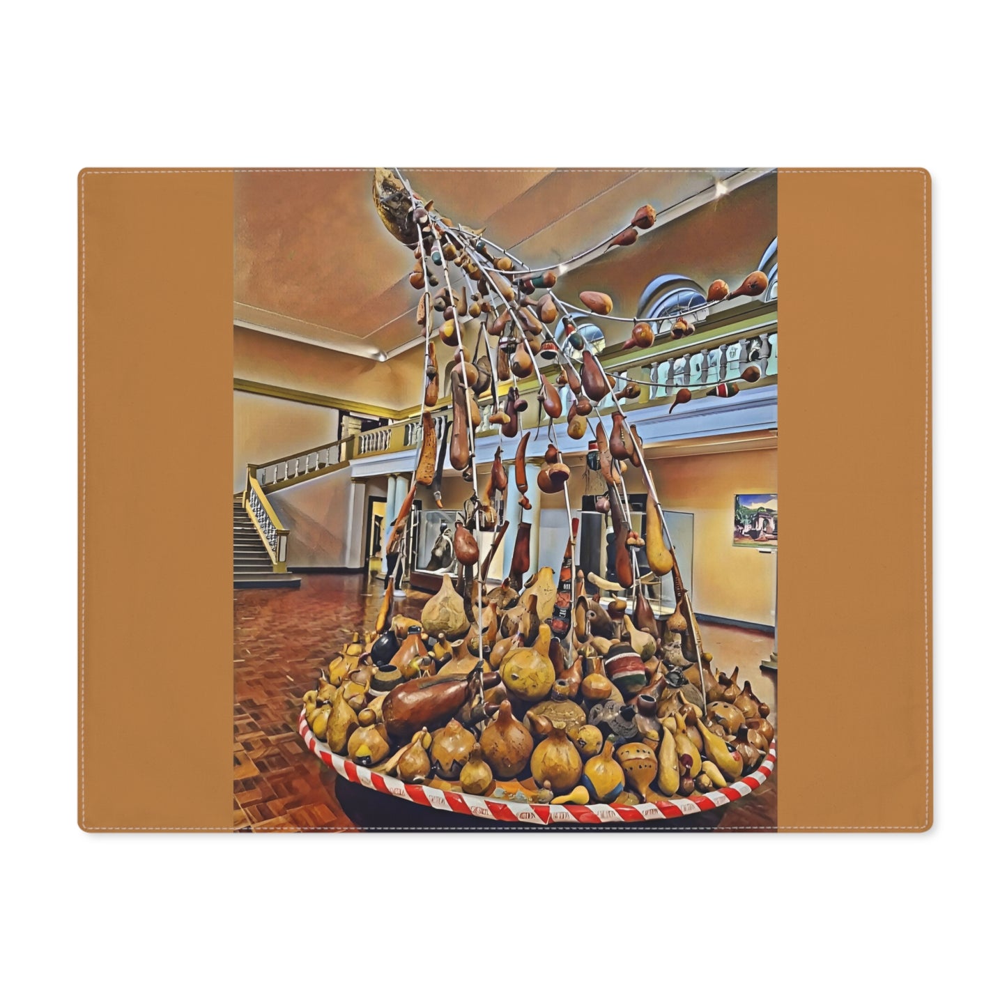 Bitterroot Rustic Gourd Museum Artifact Cotton Placemat