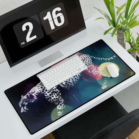 Stylish Office Decor for Animal Lovers - Leopard Desk Mat