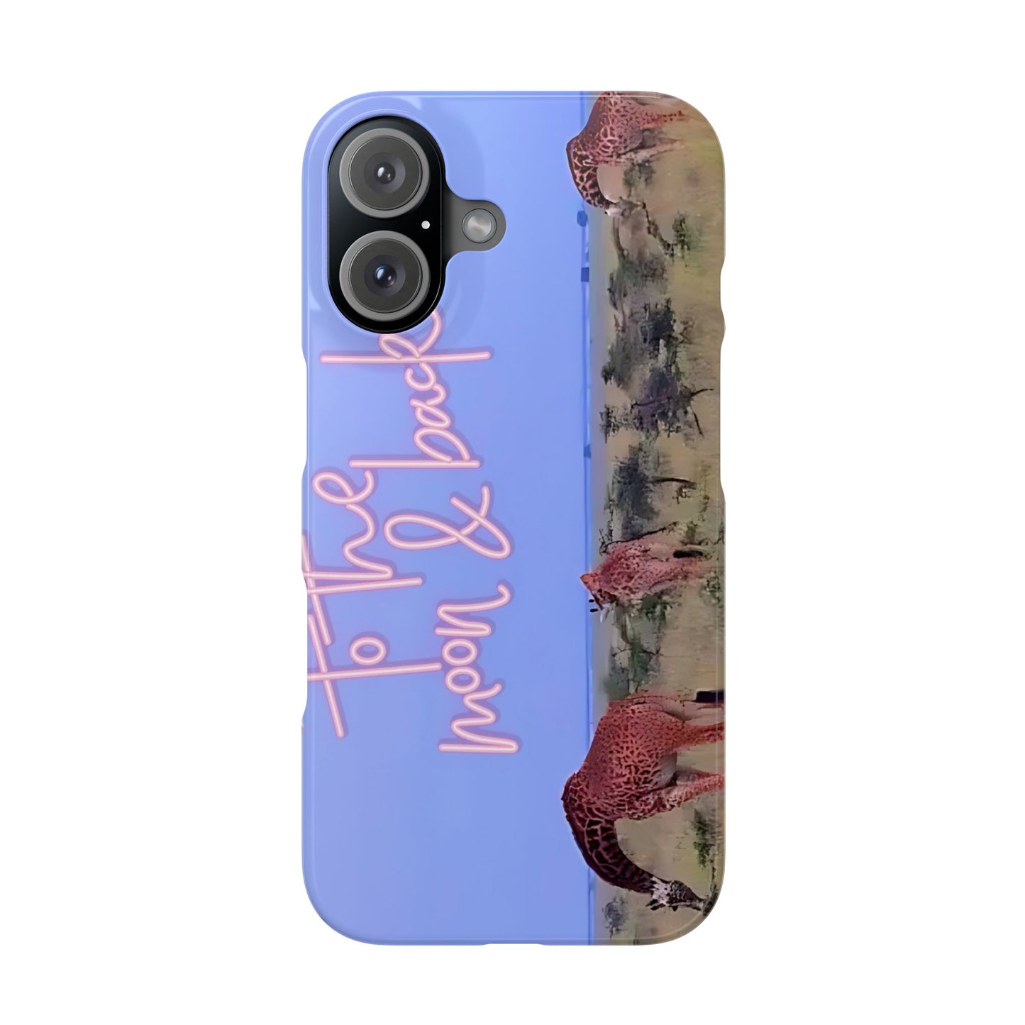 Safari Lovers Phone Case — 'To the Moon & Back' Giraffe Slim Case