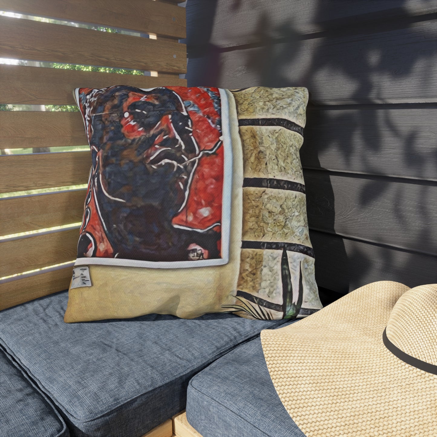 Contemporary Decorative Outdoor Pillows - International Cultural Photography Inspired