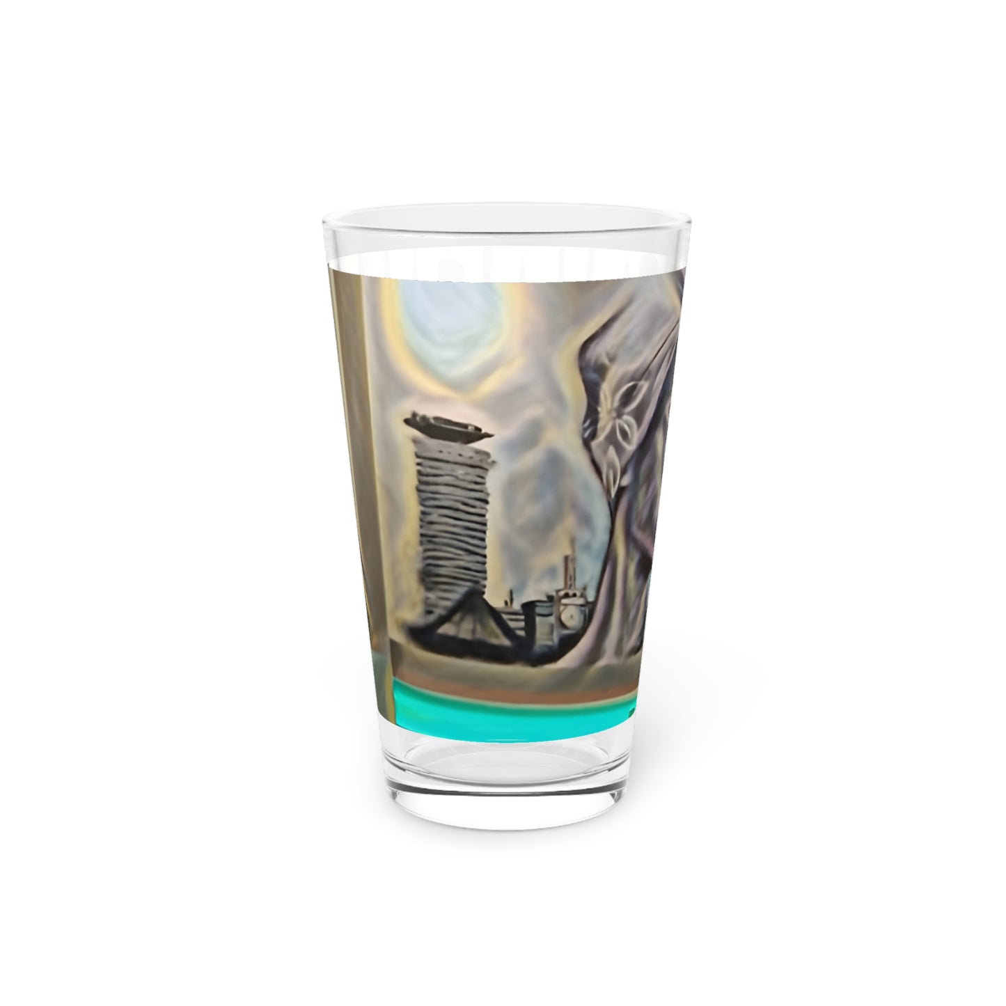 International Urban Art Pint Glass – 16oz | Modern Cityscape Design | Perfect for Celebrations & Gatherings