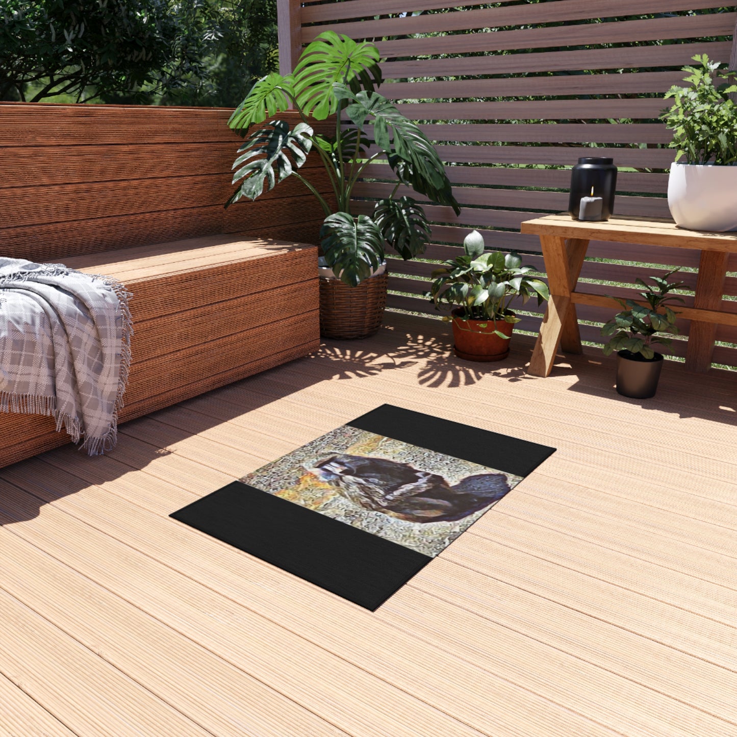 Outdoor Rug / Safari Inspired Decor for Patios & Porches