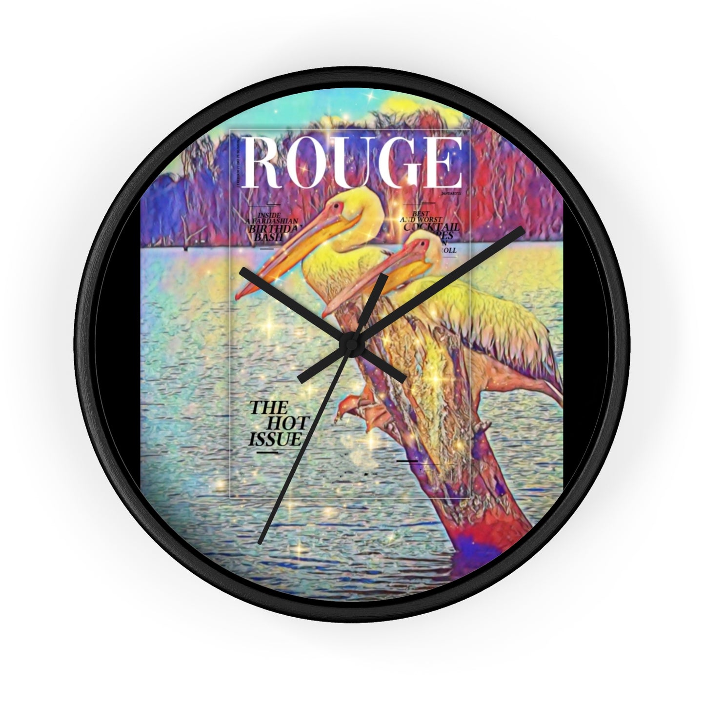 Retro Wildlife Wall Clock