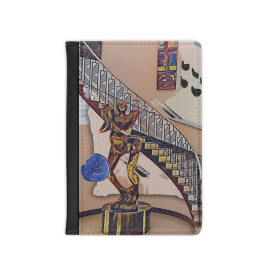 Staircase Passport Cover — Abstract Sculpture Travel Wallet