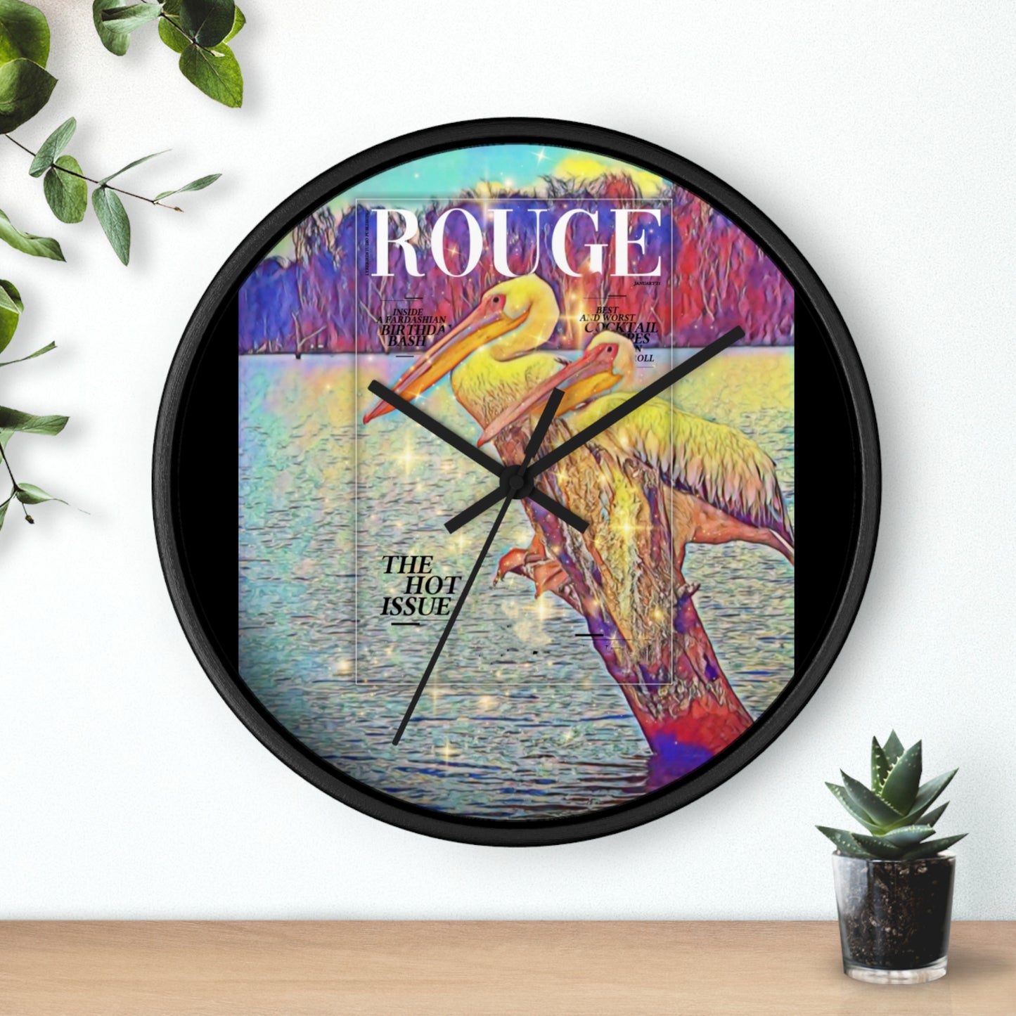 Retro Wildlife Wall Clock