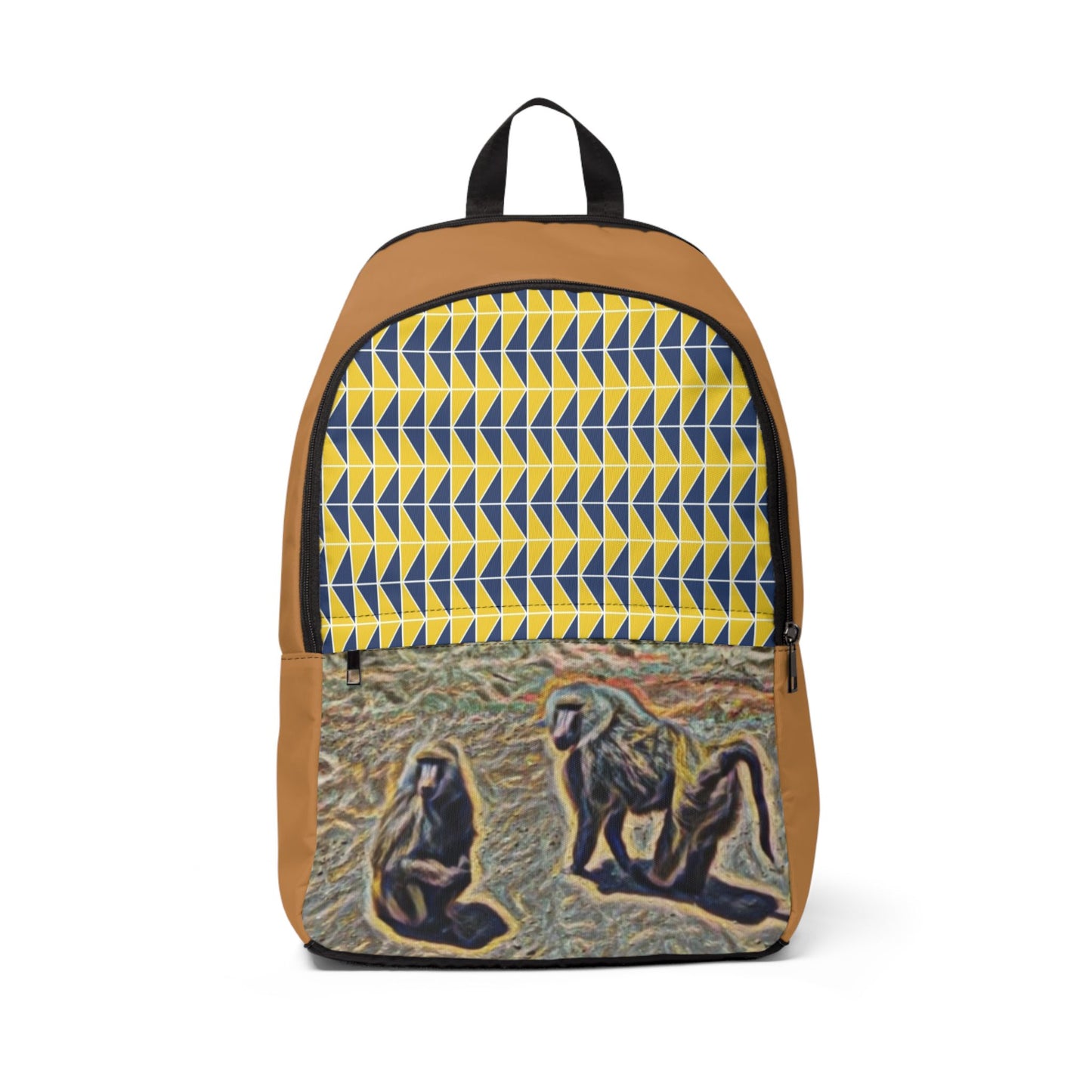 Safari Spirit Unisex Fabric Backpack -Unique Pattern and Design for Everyday Adventures