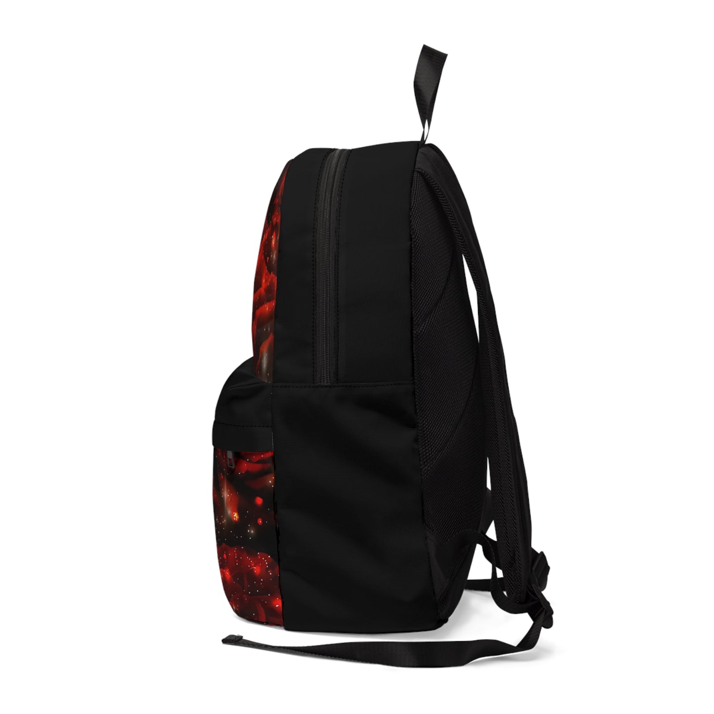 Elegant Rose and Bird Classic Backpack - Stylish Everyday Tote / Black