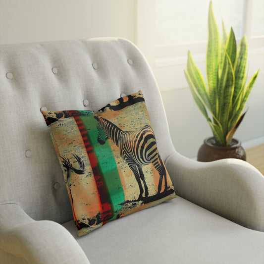 Zebra Print Cushion - Contemporary Home Decor