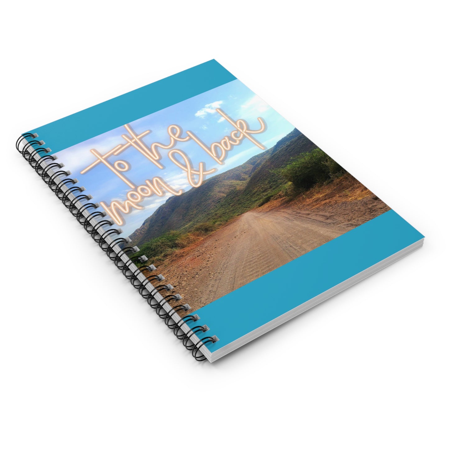 Ruled Line Journal - To the Moon and Back Spiral Notebook